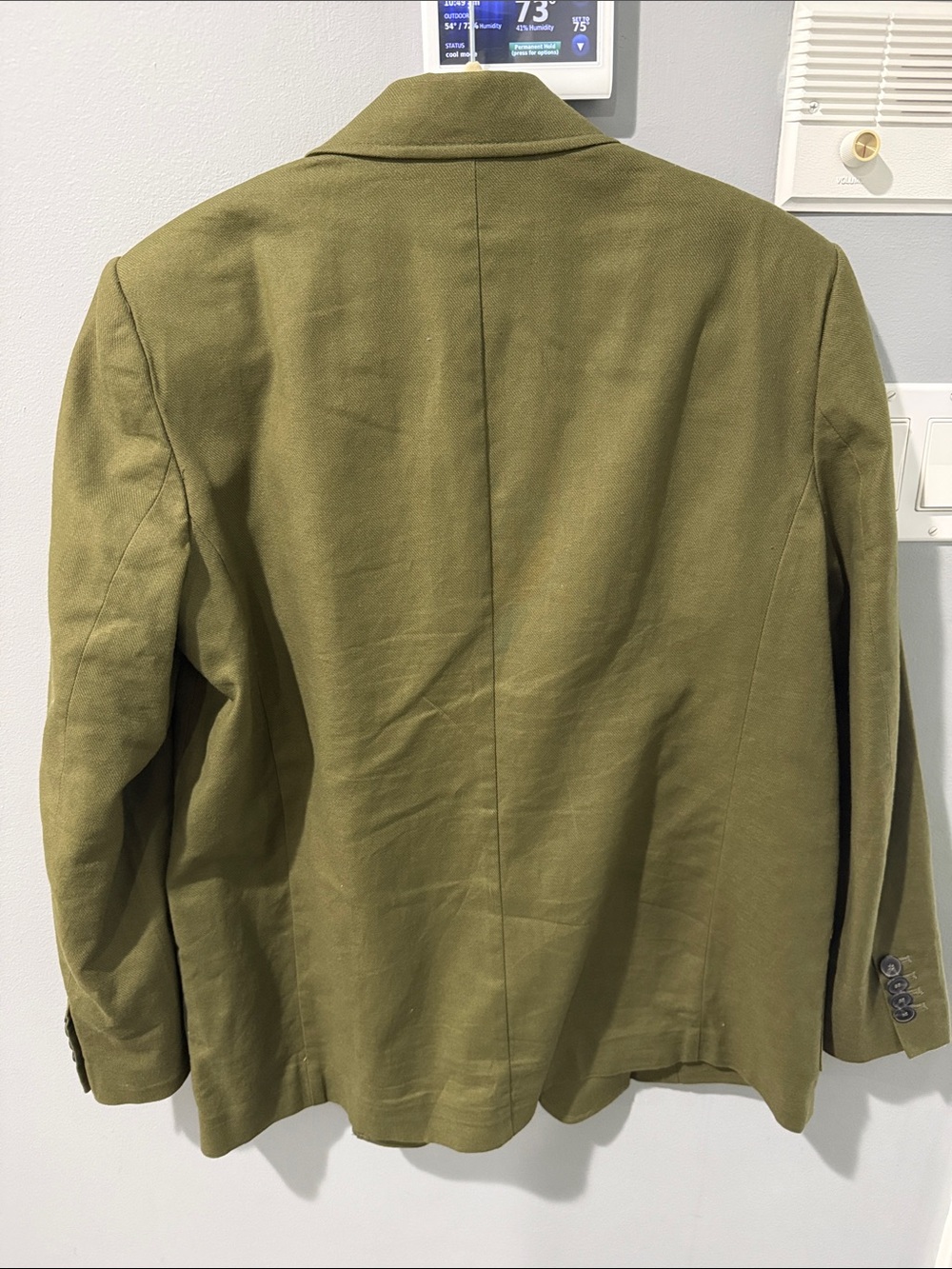 ZARA Olive Green Single-Breasted Blazer - Picture 5 of 5